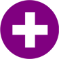 a plus sign