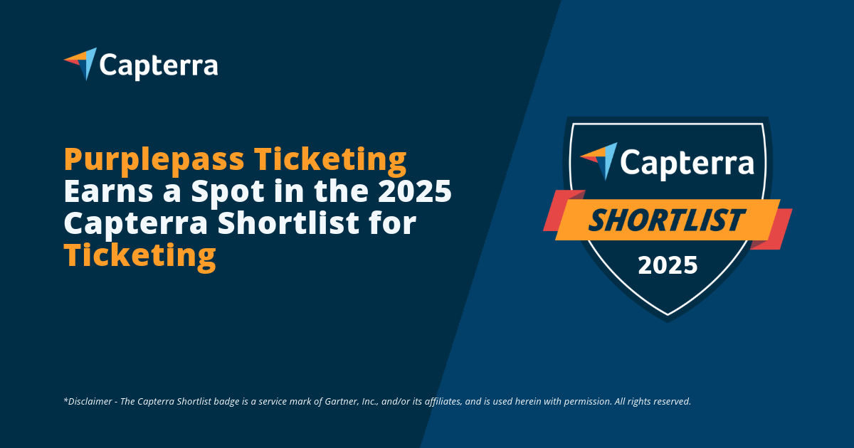 Purplepass Ticketing Recognized with Accolades from Capterra and Software Advice in 2025